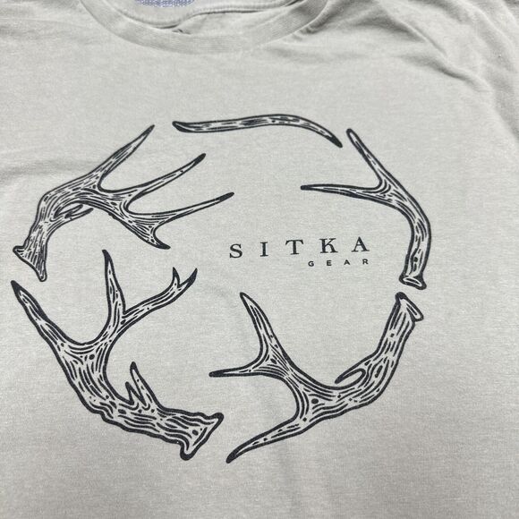 Sitka Shirt Mens Large Antler Evo Tee Short Sleeve Pullover Hunting Deer Outdoor - Picture 3 of 7